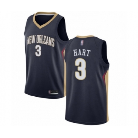 Women's New Orleans Pelicans 3 Josh Hart Swingman Navy Blue Basketball Jersey - Icon Edition