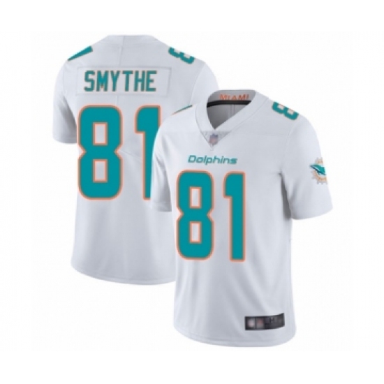 Youth Miami Dolphins 81 Durham Smythe White Vapor Untouchable Limited Player Football Jersey