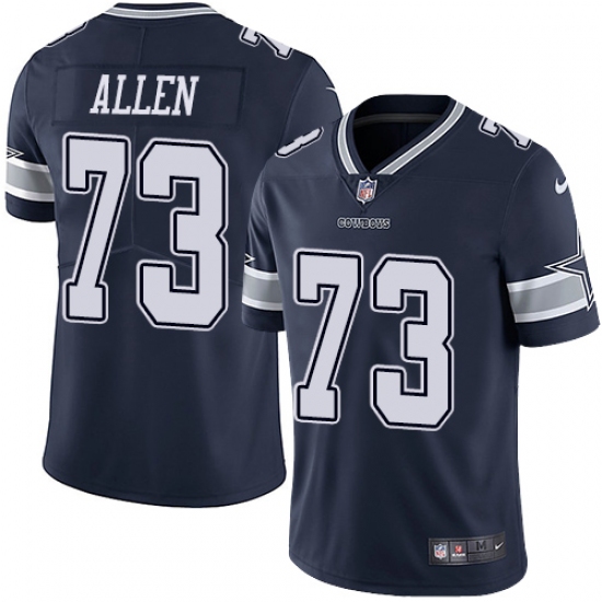 Men's Nike Dallas Cowboys 73 Larry Allen Navy Blue Team Color Vapor Untouchable Limited Player NFL Jersey