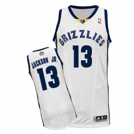 Women's Adidas Memphis Grizzlies 13 Jaren Jackson Jr. Authentic White Home NBA Jersey