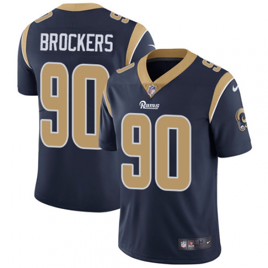 Men's Nike Los Angeles Rams 90 Michael Brockers Navy Blue Team Color Vapor Untouchable Limited Player NFL Jersey