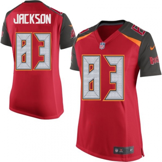 Women's Nike Tampa Bay Buccaneers 83 Vincent Jackson Elite Red Team Color NFL Jersey