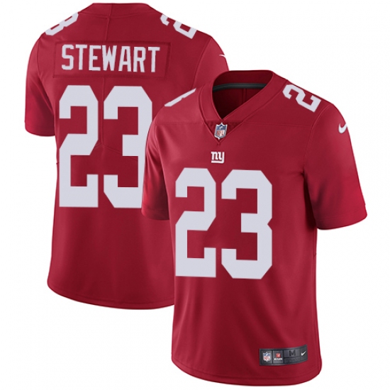 Men's Nike New York Giants 23 Jonathan Stewart Red Alternate Vapor Untouchable Limited Player NFL Jersey