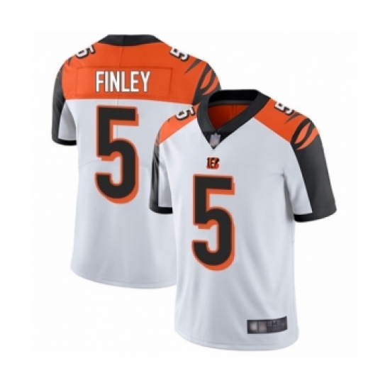 Youth Cincinnati Bengals 5 Ryan Finley White Vapor Untouchable Limited Player Football Jersey