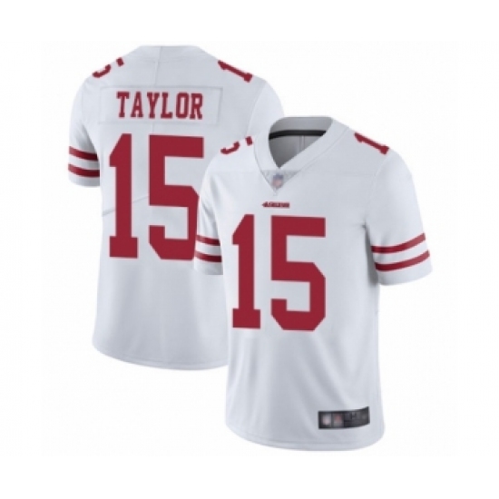 Men's San Francisco 49ers 15 Trent Taylor White Vapor Untouchable Limited Player Football Jersey