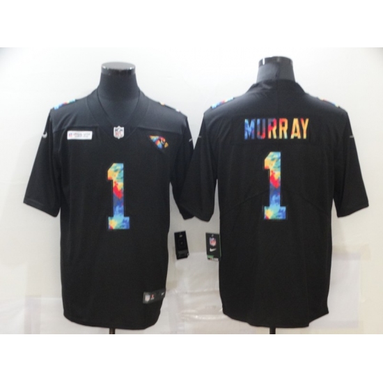 Men's Arizona Cardinals 1 Kyler Murray Rainbow Version Nike Limited Jersey