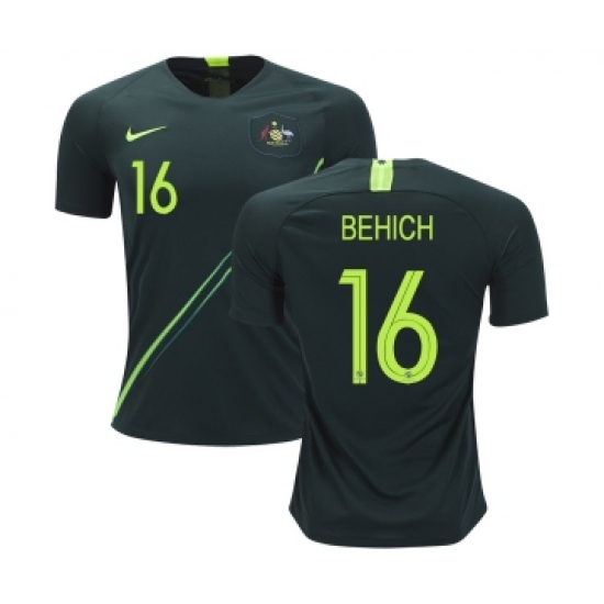 Australia 16 Behich Away Soccer Country Jersey