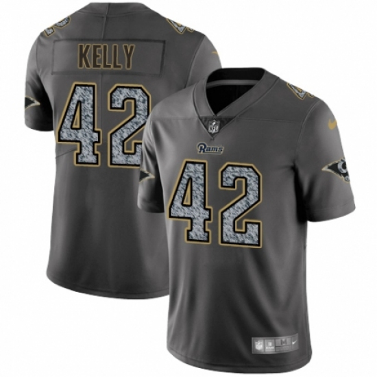 Youth Nike Los Angeles Rams 42 John Kelly Gray Static Vapor Untouchable Limited NFL Jersey