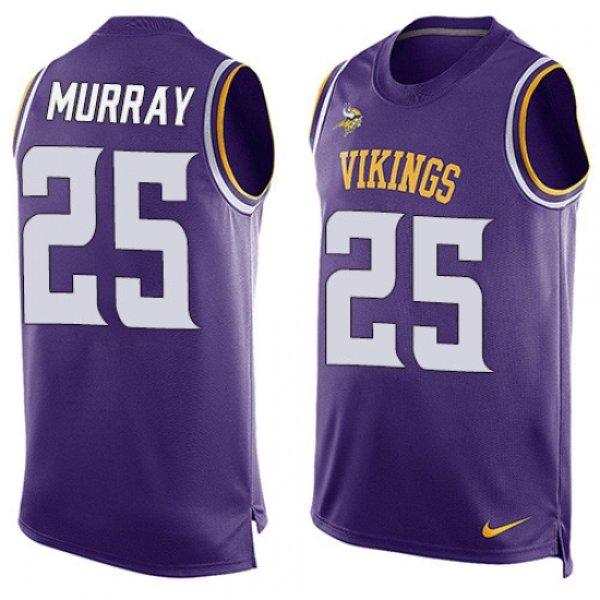 Men's Nike Minnesota Vikings 25 Latavius Murray Limited Purple Player Name & Number Tank Top NFL Jersey