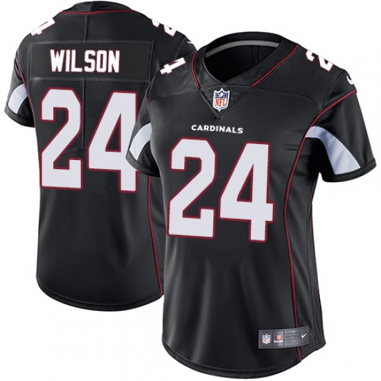 Women's Nike Arizona Cardinals 24 Adrian Wilson Black Alternate Vapor Untouchable Limited Player NFL Jersey