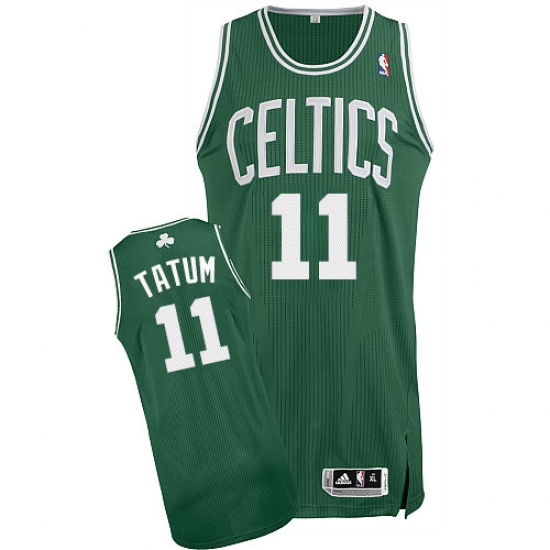 Boston Celtics 11 Jayson Tatum Green Stitched NBA Jersey