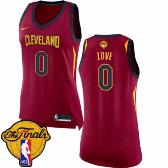 Youth Nike Cleveland Cavaliers 0 Kevin Love Authentic Maroon 2018 NBA Finals Bound NBA Jersey - Icon Edition