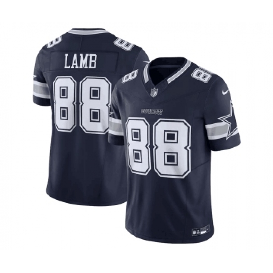 Men's Nike Dallas Cowboys 88 CeeDee Lamb Navy 2023 F.U.S.E. Limited Stitched Football Jersey