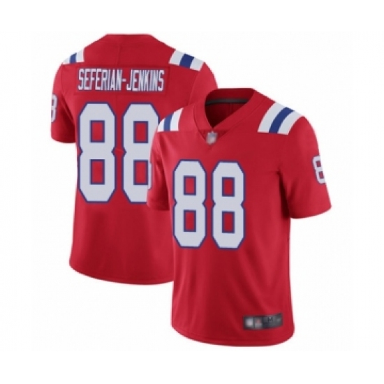 Men's New England Patriots 88 Austin Seferian-Jenkins Red Alternate Vapor Untouchable Limited Player Football Jersey