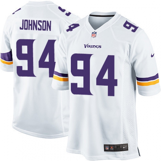 Men's Nike Minnesota Vikings 94 Jaleel Johnson Game White NFL Jersey