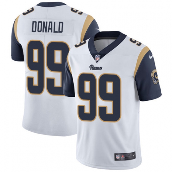 Youth Nike Los Angeles Rams 99 Aaron Donald White Vapor Untouchable Limited Player NFL Jersey