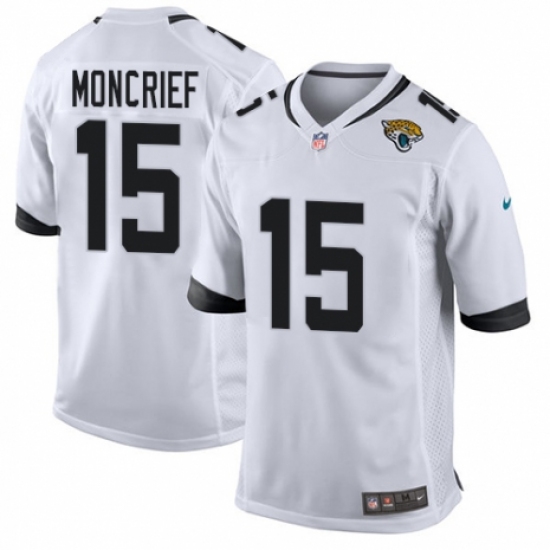 Men's Nike Jacksonville Jaguars 15 Donte Moncrief Game White NFL Jersey
