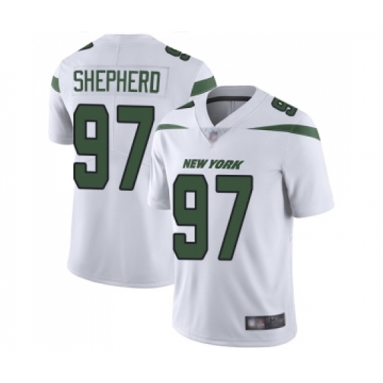 Youth New York Jets 97 Nathan Shepherd White Vapor Untouchable Limited Player Football Jersey