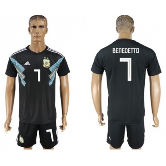 Argentina 7 Benedetto Away Soccer Country Jersey