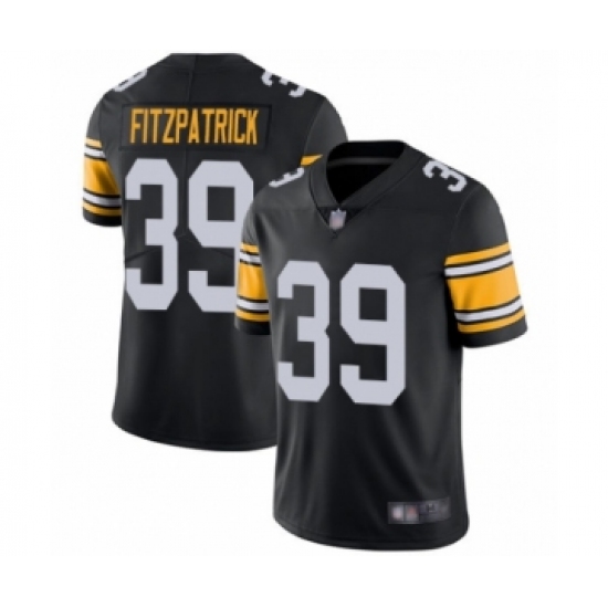 Youth Pittsburgh Steelers 39 Minkah Fitzpatrick Black Alternate Vapor Untouchable Limited Player Football Jersey