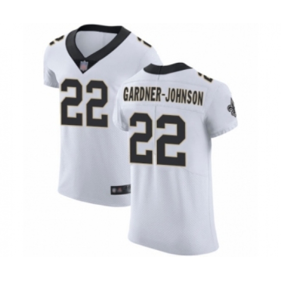 Men's New Orleans Saints 22 Chauncey Gardner-Johnson White Vapor Untouchable Elite Player Football Jersey