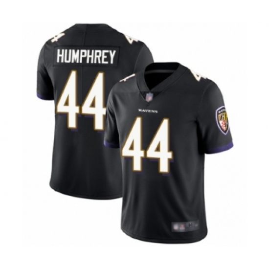 Men's Baltimore Ravens 44 Marlon Humphrey Black Alternate Vapor Untouchable Limited Player Football Jersey