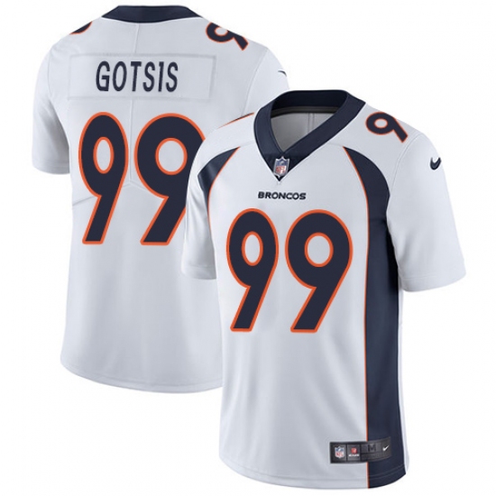Youth Nike Denver Broncos 99 Adam Gotsis White Vapor Untouchable Limited Player NFL Jersey