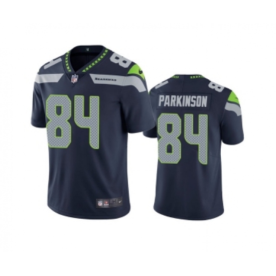 Men's Seattle Seahawks 84 Colby Parkinson Navy Vapor Untouchable Limited Stitched Jersey