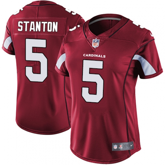 Women's Nike Arizona Cardinals 5 Drew Stanton Red Team Color Vapor Untouchable Limited Player NFL Jersey