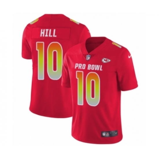 Youth Nike Kansas City Chiefs 10 Tyreek Hill Limited Red AFC 2019 Pro Bowl NFL Jersey