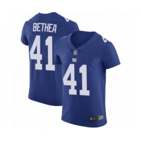 Men's New York Giants 41 Antoine Bethea Royal Blue Team Color Vapor Untouchable Elite Player Football Jersey