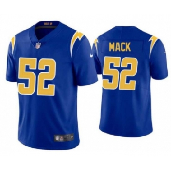 Men's Los Angeles Chargers 52 Khalil Mack Blue 2022 Limited Jersey
