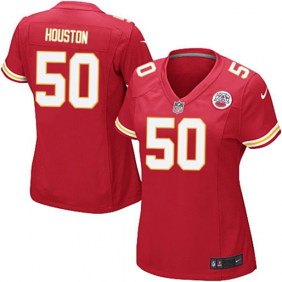 Women's Nike Kansas City Chiefs 50 Justin Houston Game Red Team Color NFL Jersey
