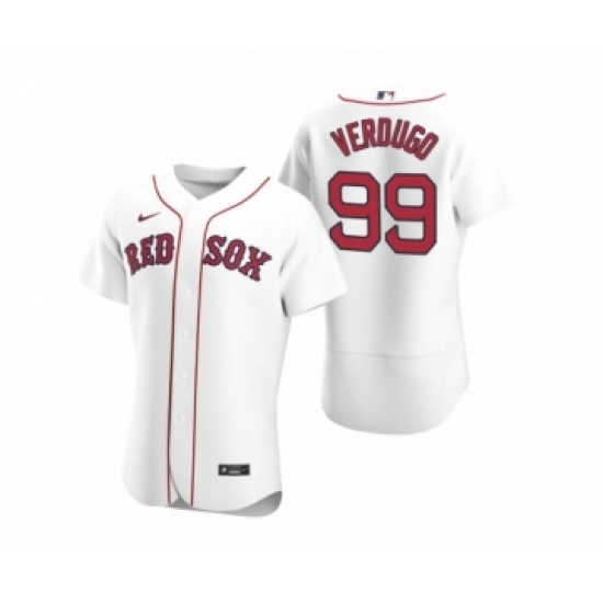 Men's Boston Red Sox 99 Alex Verdugo Nike White Authentic 2020 Home Jersey