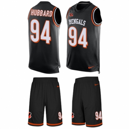Men's Nike Cincinnati Bengals 94 Sam Hubbard Limited Black Tank Top Suit NFL Jersey