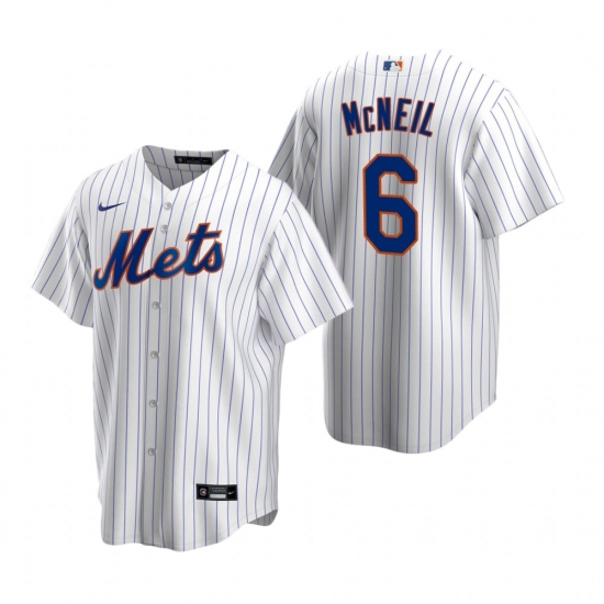 Men's Nike New York Mets 6 Jeff McNeil White 2020 Home Stitched Baseball Jersey