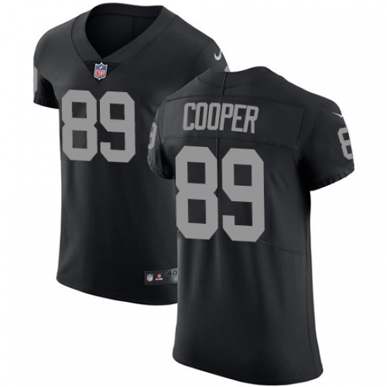 Men's Nike Oakland Raiders 89 Amari Cooper Black Team Color Vapor Untouchable Elite Player NFL Jersey
