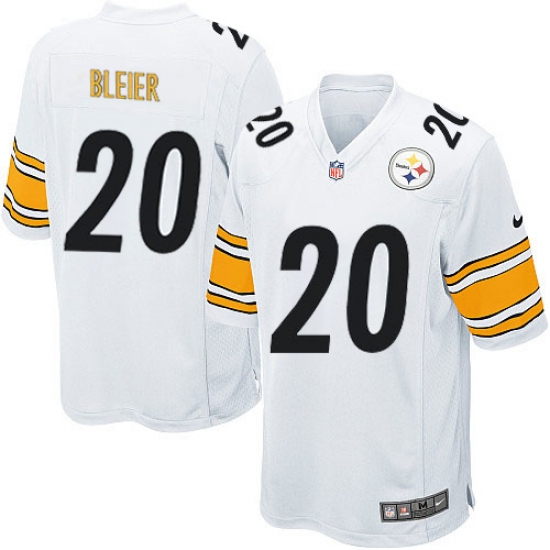 Men's Nike Pittsburgh Steelers 20 Rocky Bleier Game White NFL Jersey