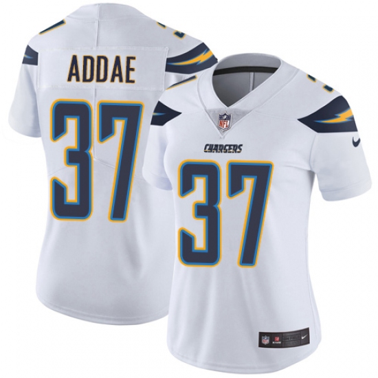 Women's Nike Los Angeles Chargers 37 Jahleel Addae Elite White NFL Jersey