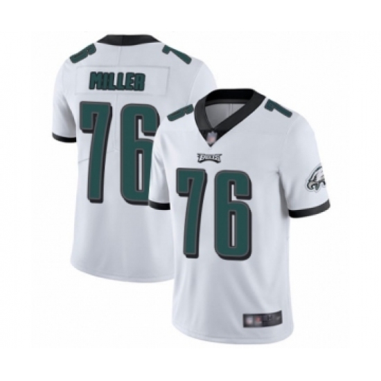 Youth Philadelphia Eagles 76 Shareef Miller White Vapor Untouchable Limited Player Football Jersey
