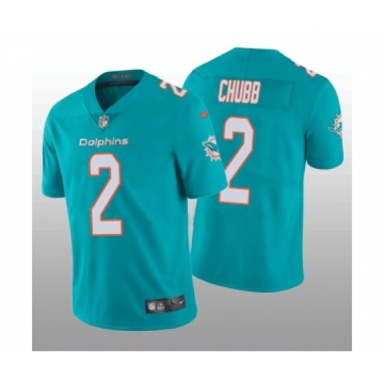 Men's Miami Dolphins 2 Bradley Chubb 2022 Aqua Vapor Untouchable Limited Stitched Jersey