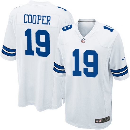 Men's Nike Dallas Cowboys 19 Amari Cooper Game White NFL Jersey