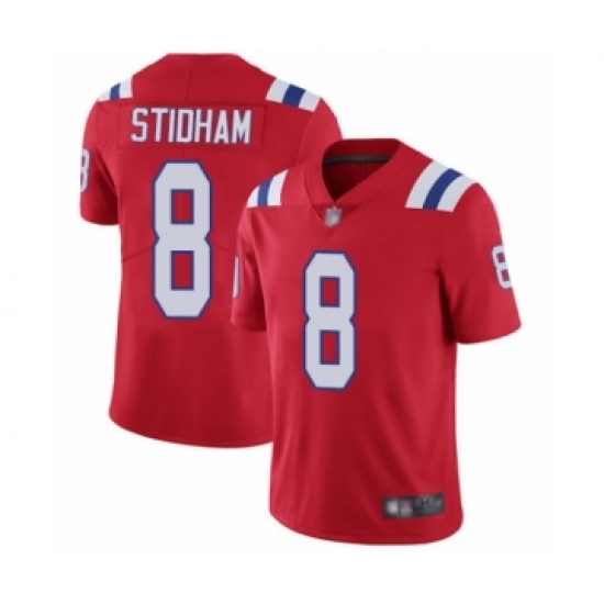 Youth New England Patriots 8 Jarrett Stidham Red Alternate Vapor Untouchable Limited Player Football Jersey