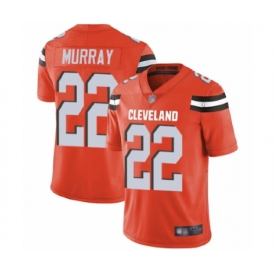 Men's Cleveland Browns 22 Eric Murray Orange Alternate Vapor Untouchable Limited Player Football Jersey