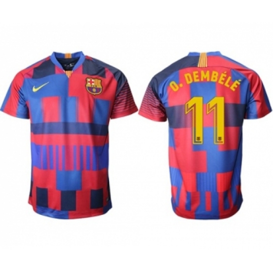 Barcelona 11 O.Dembele 20th Anniversary Stadium Soccer Club Jersey