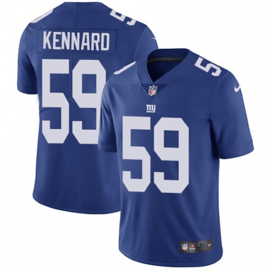 Men's Nike New York Giants 59 Devon Kennard Royal Blue Team Color Vapor Untouchable Limited Player NFL Jersey