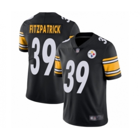 Men's Pittsburgh Steelers 39 Minkah Fitzpatrick Black Team Color Vapor Untouchable Limited Player Football Jersey