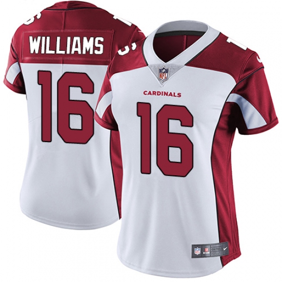 Women's Nike Arizona Cardinals 16 Chad Williams White Vapor Untouchable Limited Player NFL Jersey