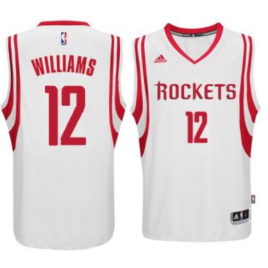 Men's Houston Rockets 12 Lou Williams adidas White Swingman climacool Jersey