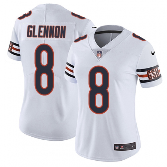 Women's Nike Chicago Bears 8 Mike Glennon White Vapor Untouchable Limited Player NFL Jersey